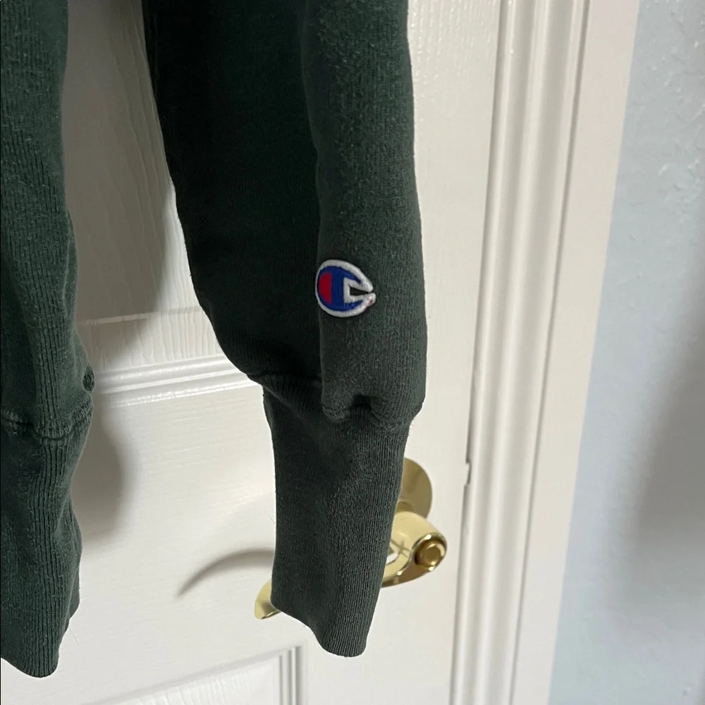 Champion Forest Green Crewneck Sweatshirt Reverse Weave